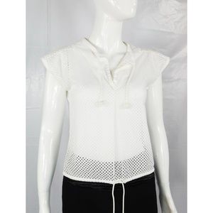 Courreges Paris Cotton Drawstring Vintage Top